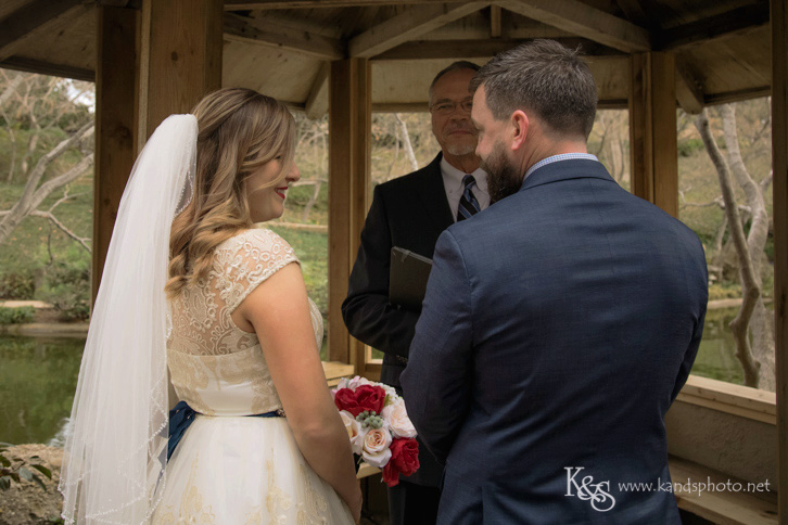 wedding at fort worth japanese garden